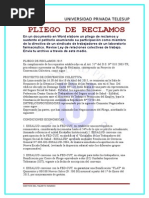 Pliego de Reclamos