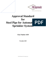 Approved Standard for Steel Pipe for Automatic Fire Sprinkler Systems (Class 1630) 2013