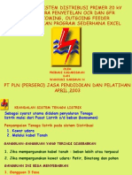 KEANDALAN SISTEM DISTRIBUSI PRIMER 20 kV DENGAN CARA PENYETELAN OCR DAN GFR PADA INCOMING, OUTGOING FEEDER MEMPERGUNAKAN PROGRAM SEDERHANA EXCEL