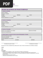 Recibo Entrega Produto OLX