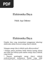 Elektronika Daya Kuliah Ke 1