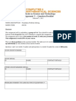 Certificate in Science and Technology Assignment 2 - Question Booklet