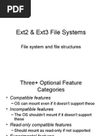 Ext2 & Ext3 File Systems: File System and File Structures