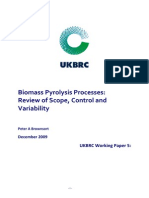 Biomass Pyrolysis Processes - Review of Scope, Control and Variability