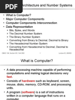 Computer Architecture and Number Systems