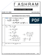 Iit Ashram: Guj - Board Pattern Test-1