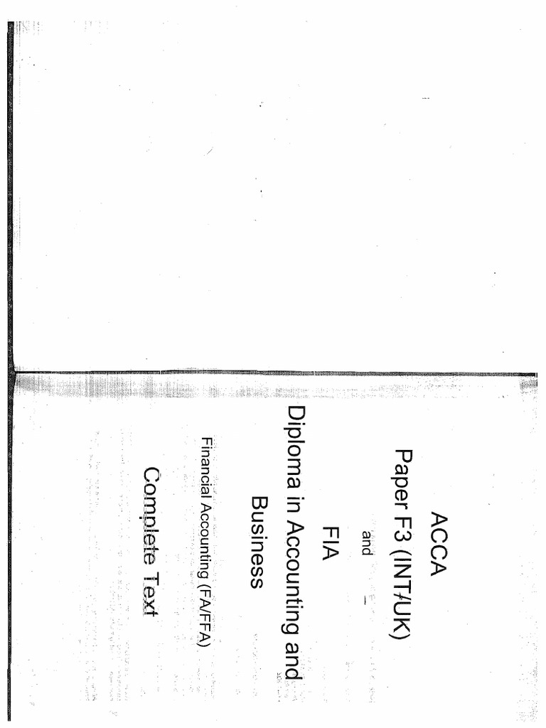 Acca F3 PDF | PDF