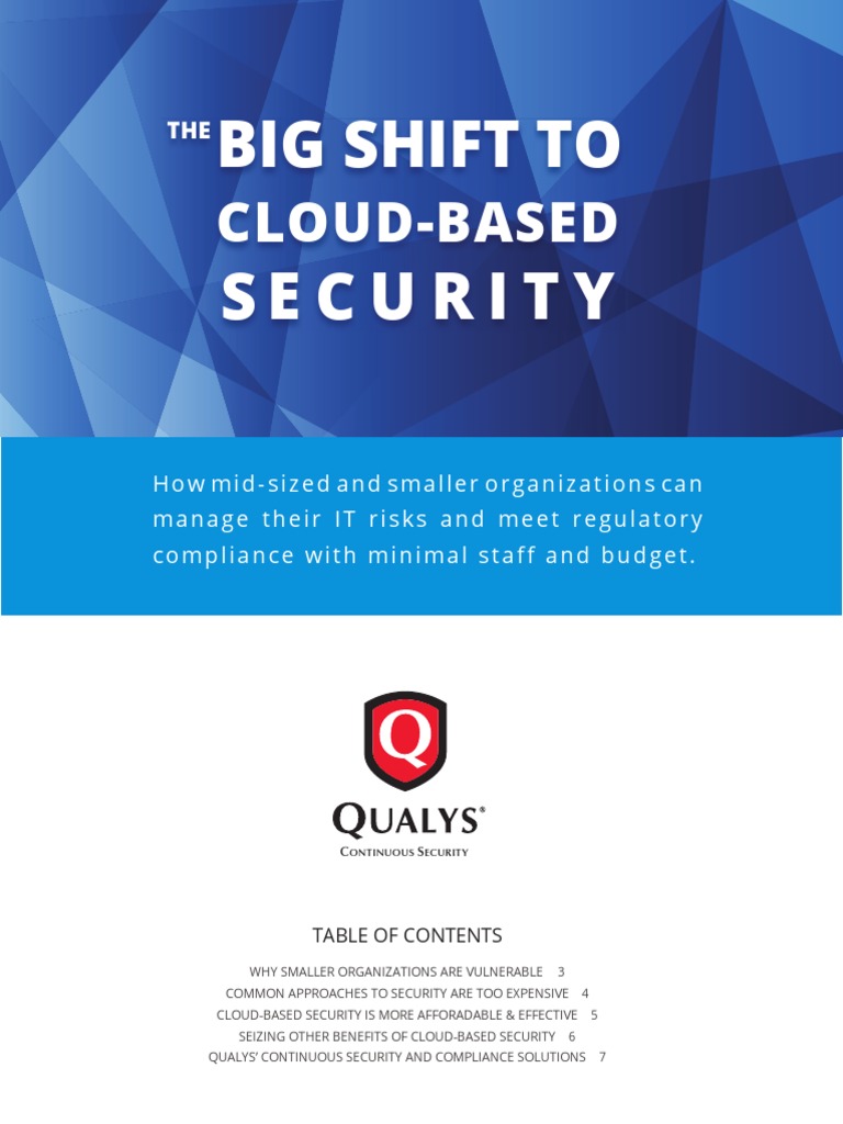 Qualys Big Shift To Cloud Based Security | PDF | Cloud Computing ...