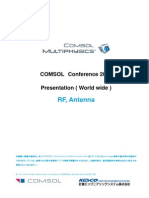 RF, Antenna: COMSOL Conference 2008 Presentation (World Wide)