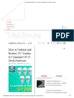 Download How to Unbrick and Restore YU Yureka to Cyanogen OS 11 Stock Firmware by ram SN268240383 doc pdf