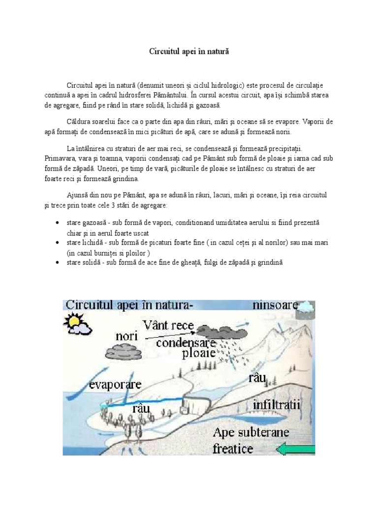 Circuitul Apei In Natura