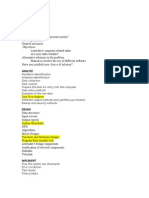 O/L Computer project Checklist