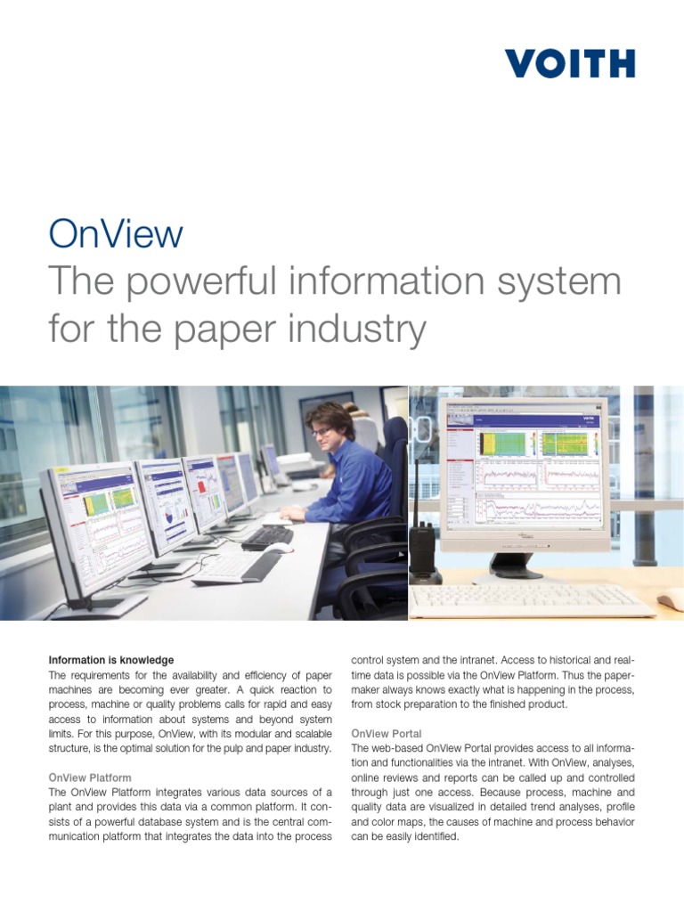 OnView Software for Paper Industry Efficiency | PDF | Information ...