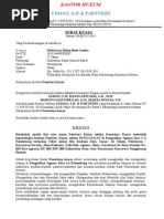 Surat Gugatan Cerai