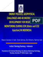 Energy Policies, Geophysical Challenges and 4D Microgravity Development For Reservoir Monitoring During Eor (Water and Co2 Injection) IN INDONESIA