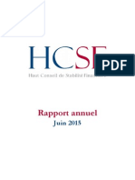 Rapport Annuel Du HCSF (Juin 2015)