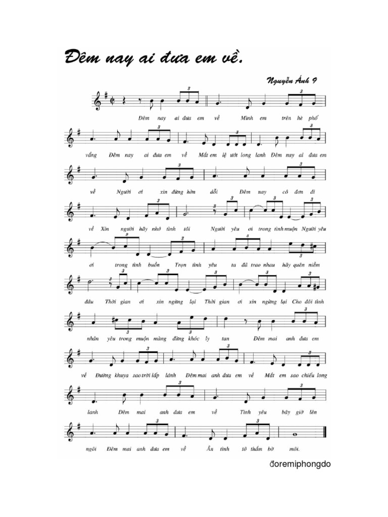 Dem Nay Ai Dua em Ve PDF PDF