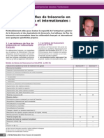 Essai de Synthèse: Les Tableaux de Flux de Trésorerie en Règles Françaises Et Internationales
