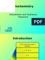 Biochem Reactions: Dehydration, Hydrolysis