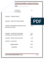 Inventory Management Study at Ranna Sugar Ltd