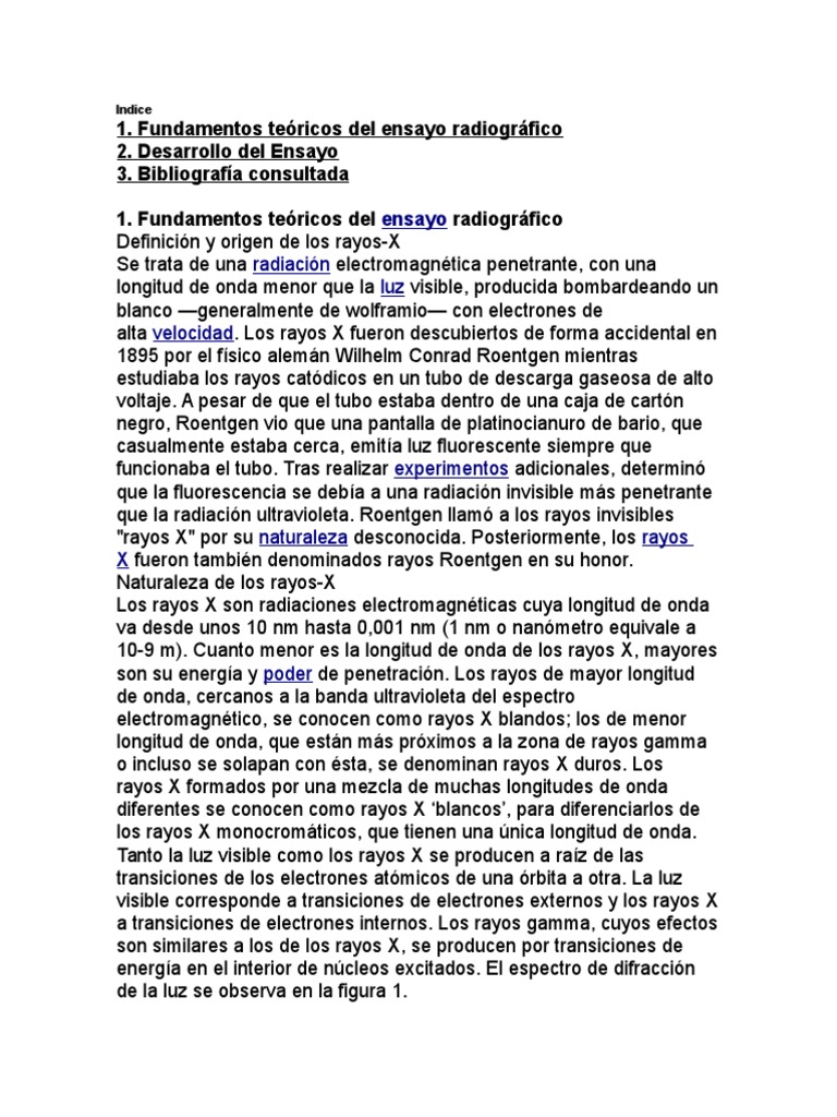 Rayos X | PDF | Rayo X | Rayo gamma