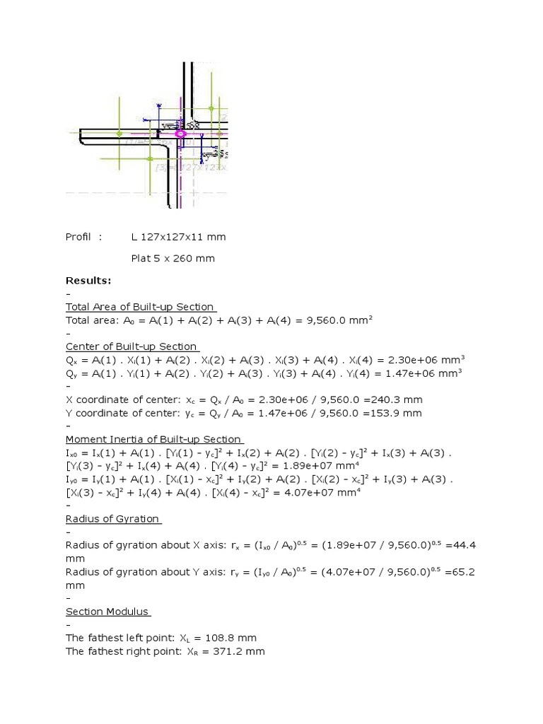 Built-up Section Analysis Results | PDF | Technology & Engineering