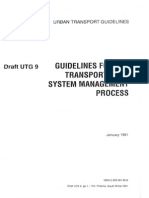 UTG-9 (1991) Guidelines for the Transportation System Management Process