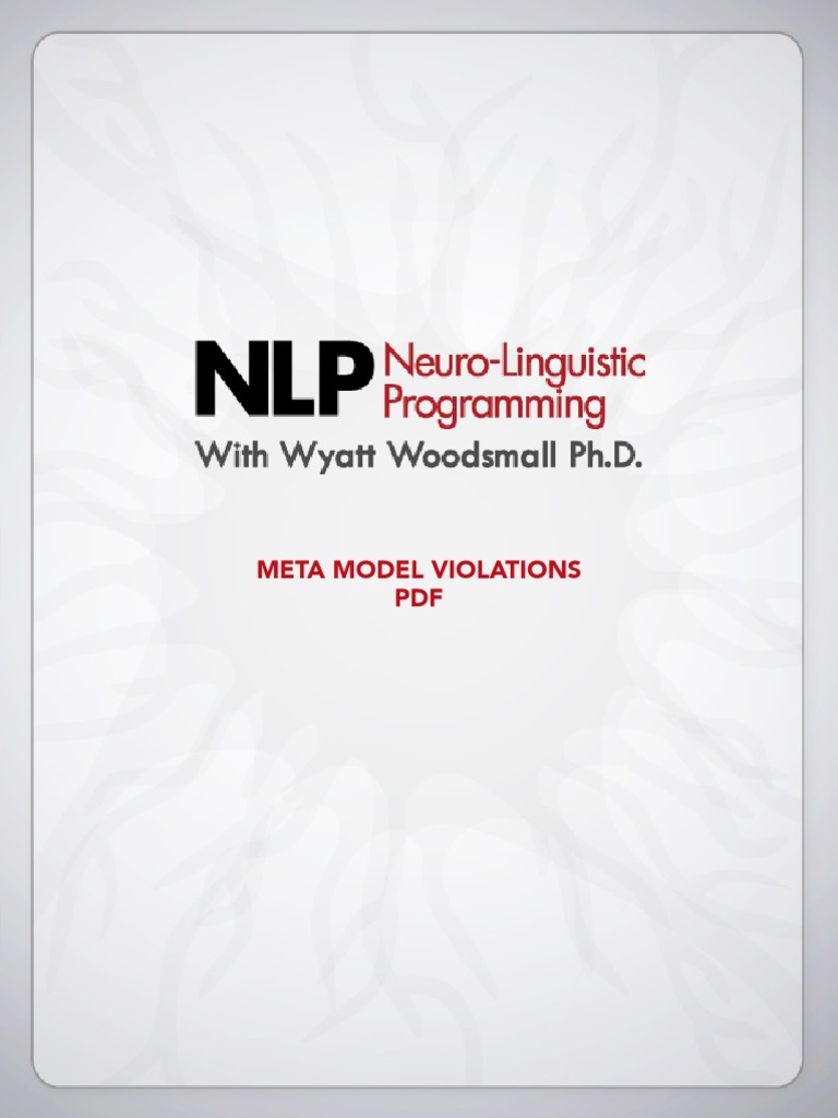 NLP Meta Model Violations PDF