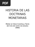 Historia de Las Doctrinas Monetarias