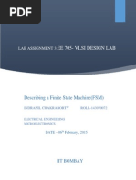 Ee 705-Vlsi Design Lab: Describing A Finite State Machine (FSM)