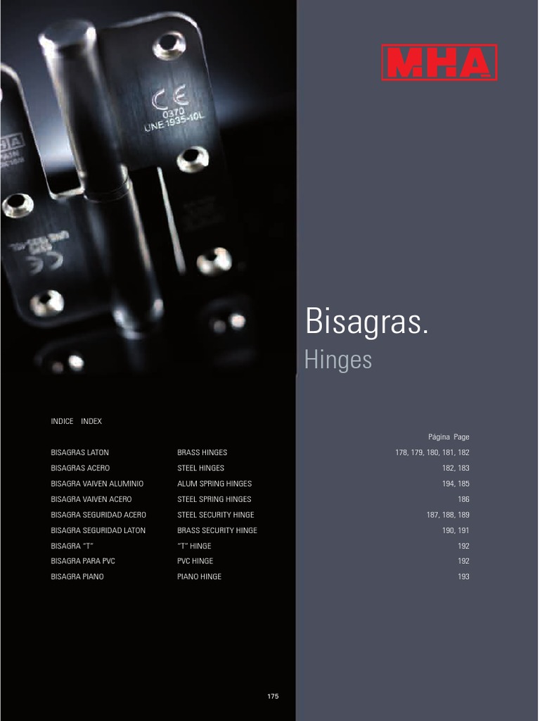 BISAGRAS 2011a PDF, PDF, Ciencias fisicas