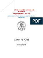 Camp Report: KSR Institute of Dental Science and Research
