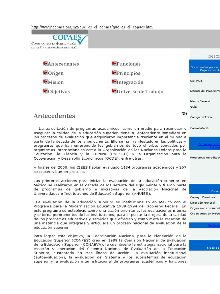 Copaes Qué Es | PDF