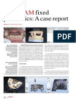 Cad/Cam: Fixed Prosthetics: A Case Report