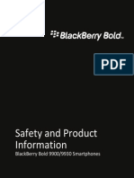 BlackBerry Bold 9900 9930 Smartphones Safety and Product Information 1334716 0615045228 001 US