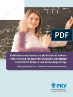 OeffnungsakAufnahme in die Private Krankenversicherungtion Der Pkv Fuer Beamte Und Angehoerige