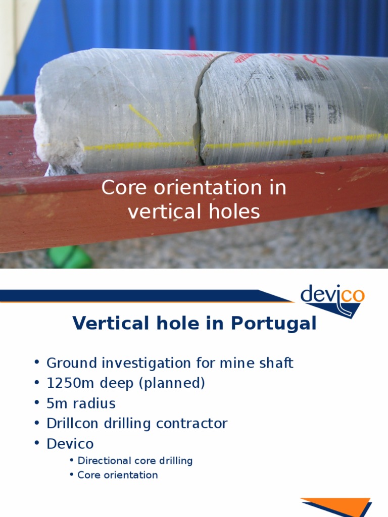Core Orientation in Vertical Drilling | PDF | Technology & Engineering