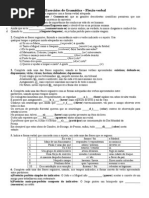 Exercícios de Gramática- Flexão Verbal
