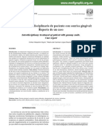 Tratamiento Interdisciplinario de Paciente Con Sonrisa Gingival