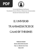 Download El universo transmeditico de Game of Thrones by Emilia Sacchini SN268306268 doc pdf