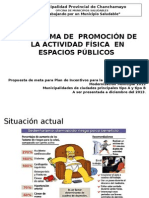 1 Promoción de Ejercicio Fisico en Espacios Publicos Chanchamayo