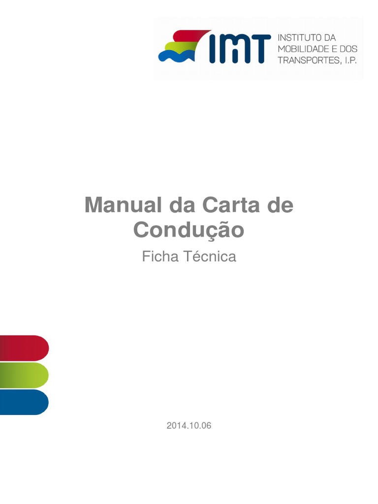 Manual Carta Conducao Carteira De Motorista Trafego