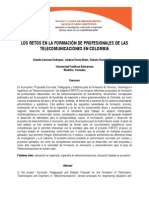 LOS RETOS EN LA FORMACIÓN DE PROFESIONALES DE LAS TELECOMUNICACIONES EN COLOMBIA