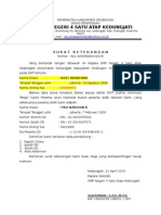 Surat Keterangan Koreksi Data