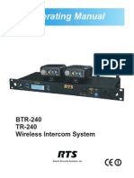 Btr 240 Tr 240 Manual telex