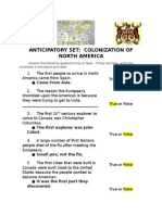 Anticipatory Set: Colonization of North America: Came From Asia