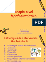 Terapia morfosintáctica