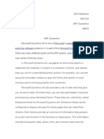 John Macaroco MIS 315 ERP: Dynamics 5/8/15: Microsoft Enterprise Resource Planning Software Microsoft Dynamics