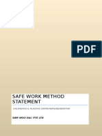 Safe Work Method Statement