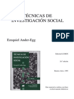 Ander, E. (1995) Técnicas de Investigación Social